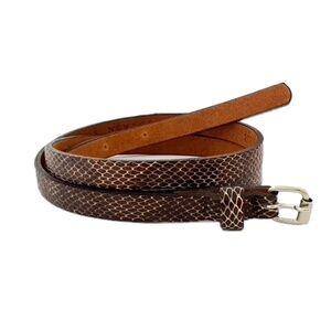 BARNEYS NEW YORK Skinny Snake Belt, Excellent New Condition 27286 MEDIUM